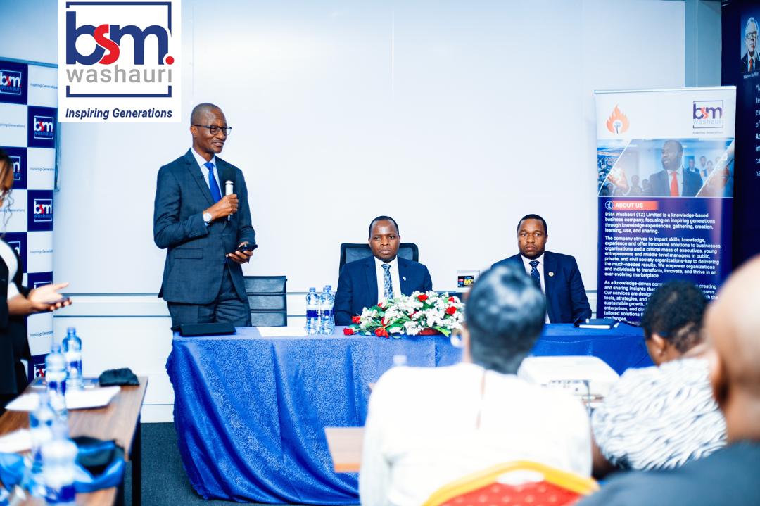 BSM Washauri (TZ) Ltd. hosted a landmark seminar titled “Newsroom Leadership in Election Season: Managing People, Money, Content and Crisis” on 22nd August 2025 at the BSM Washauri Academy, Posta Mpya, Dar es Salaam.